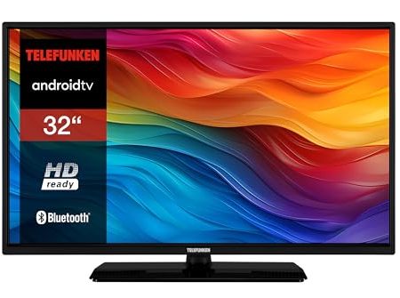 TELEFUNKEN Android TV 32 Zoll Fernseher (HD Smart TV, HDR, Triple-Tuner, Bluetooth) D32H554X2CWII