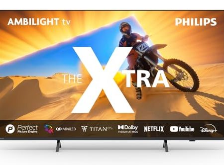 TV 65 Zoll Mini LED 144Hz P5 - 1000 NITS Smart TV - Titan Ambilight 3 - T Philips - 65PML9049