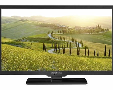 alphatronics SL-24 DS mit DVB-S2/DVB-T2 HD Tuner & DVD Player für 12/230V Caravan WoMo