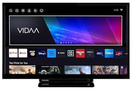 Toshiba Fernseher 24 Zoll Smart TV - VIDAA TV (HD LED TV, HDR, Triple-Tuner) 24WV3463DAZ