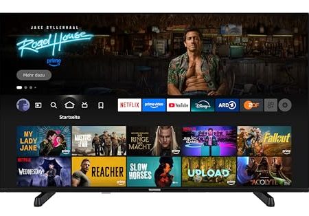 TELEFUNKEN 50 Zoll Fernseher Fire TV (4K UHD Smart TV, HDR Dolby Vision, Dolby Atmos, Triple-Tuner) XU50FO754S