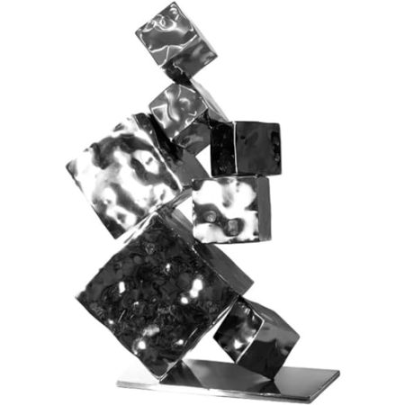 GUOQDAMI Ornamente, Edelstahl-Statue, kreative Skulptur, tolles Einweihungsgeschenk, Geschenk, Veranda, Handwerk, Zubehör, Hoteldekoration, hübsch