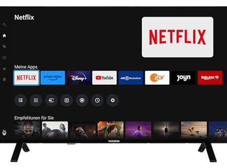 Telefunken QLED Fernseher 43 Zoll Smart TV powered by TiVo (4K UHD, HDR Dolby Vision, Dolby Atmos, Triple-Tuner, 6 Monate HD+ inkl.) QU43TO750S