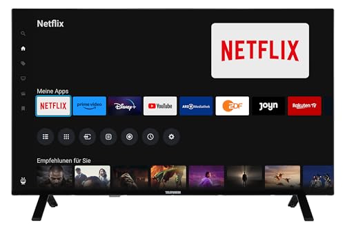 Telefunken QLED Fernseher 43 Zoll Smart TV powered by TiVo (4K UHD, HDR Dolby Vision, Dolby Atmos, Triple-Tuner, 6 Monate HD+ inkl.) QU43TO750S