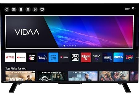 Toshiba 43UV2363DAW 43 Zoll Fernseher/VIDAA Smart TV (4K UHD, HDR Dolby Vision, Triple-Tuner, Bluetooth, Dolby Audio) [2024]