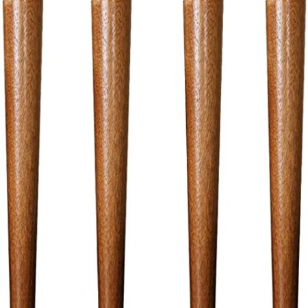 Zuverlässige Möbelbeine, Massivholz-Möbelbeine, konische Tischbeine, Ersatz-TV-Schrankbeine, Standfüße, Holz-Betterhöhungen, für Sofa, Couch, Ottomane, Kommode, mit Zubehör (Eschenholz) 18 cm