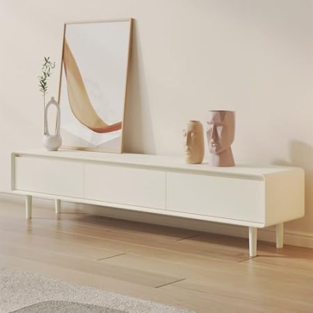 HJYryhyfddply Tv Schrank, Entertainment-Center mit 2 Schubladen Und Türen, Tv-Konsolentisch, Medienkonsole, for Wohnzimmer, Schlafzimmer