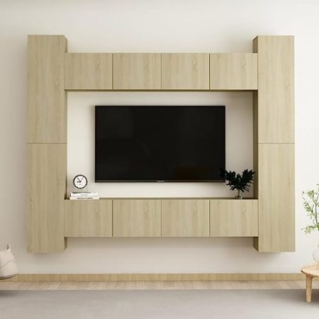 8-teiliges TV-Schrank-Set Sonoma Eiche Holzwerkstoff
