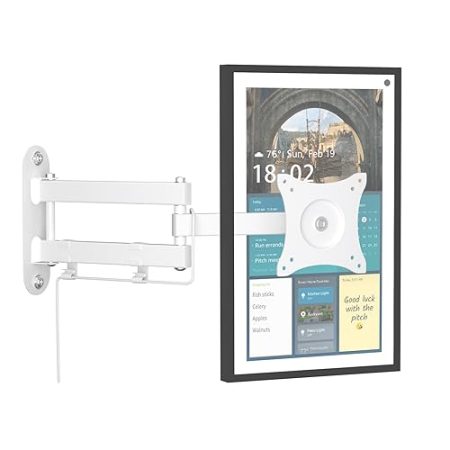 ITSHOM Wandhalterung für Show 15, Montagehalterung für Show 15 und 15-28 Zoll Monitore, 360 Grad drehbar, neigbar von Seite zu Seite, ausziehbar bis zu 43,2 cm von der Wand