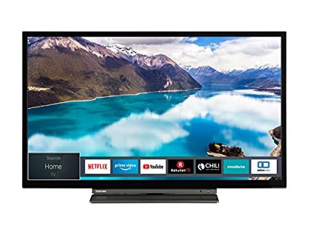 Toshiba 32WL3C63DAX 32 Zoll Fernseher (HD ready, Smart TV inkl. Prime Video / Netflix, Bluetooth, WLAN, Triple Tuner, Works with Alexa)