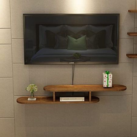 Wandmontierter TV-Schrank Wandregal Schwebendes Regal TV-Ständer TV-Konsole Gaming-Regal Schlafzimmer Wohnzimmer Büro Medienraum Lagerschrank Offenes Regal Warenregal Multimedia-Zubehör-Organizer