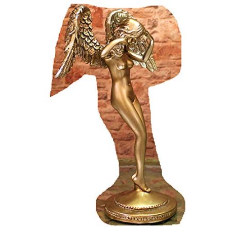 ZTIANEF Dekoartikel Tierstatuen Gartenfiguren Kreative Little Angel Girl Skulptur Home Decoration Zubehör Tv-Schrank Möbel Harz Handwerk Hochzeitsgeschenk