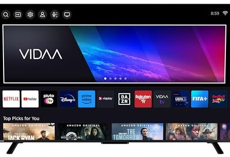 Toshiba 65QV2363DAW 65 Zoll QLED Fernseher/VIDAA Smart TV (4K UHD, HDR Dolby Vision, Triple-Tuner, Dolby Audio) [2024]