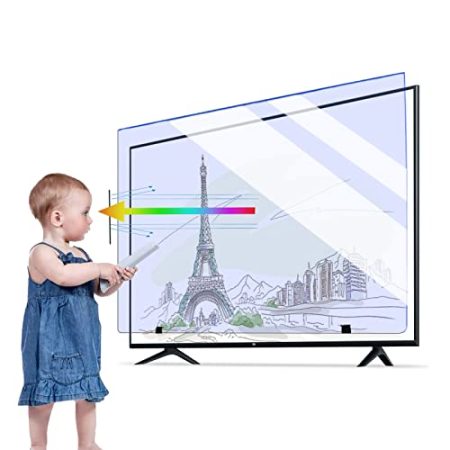 TV-Bildschirmschutzfolie 32-75 Zoll, Innen- und Außenbereich, blendfrei, Anti-Blaulicht-Bildschirm, Mattfolie, passend für LCD-, 4K-O- und Q-HDTV-Displays, 50 Zoll (1095 x 616 mm)