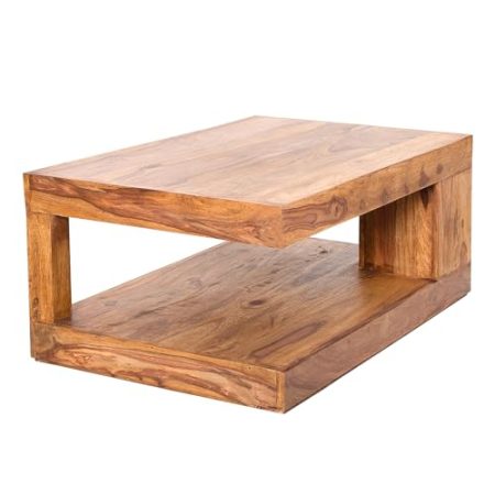 Invicta Interior riess-Ambiente massiver Edelholz Couchtisch Giant L Sheesham 90 x 60 cm Tisch Holztisch Wohnzimmertisch Sofatisch Holztisch Beistelltisch Ablagetisch Tisch