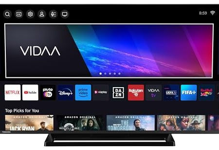 Toshiba 43LV3E63DAZ 43 Zoll Fernseher/VIDAA Smart TV (Full HD, HDR, Triple-Tuner, Bluetooth, Dolby Audio)