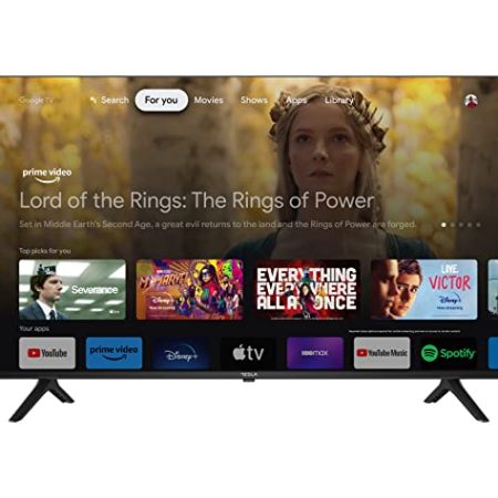 TESLA S635BUS Google TV (Google Play Store, Google Play-Spiele, Chromecast, Google-Assistent), HDR/HLG, UHD, Farbe, Box-Lautsprecher, HDMI, USB, LAN, WLAN, Bluetooth, DVB-T/T2/C/S/ S2 (Schwarz, 55)