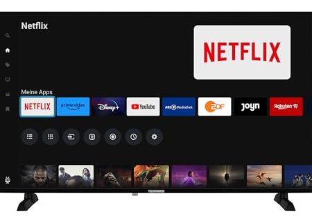 Telefunken Fernseher 40 Zoll Smart TV Powered by TiVo (Full HD, HDR, HD+ 6 Monate inkl., Triple-Tuner) XF40TO900S