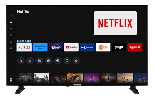 Telefunken Fernseher 40 Zoll Smart TV Powered by TiVo (Full HD, HDR, HD+ 6 Monate inkl., Triple-Tuner) XF40TO900S