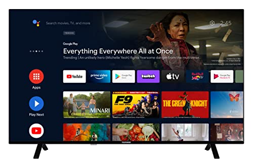 Telefunken Android TV 55 Zoll Fernseher (4K UHD Smart TV, HDR Dolby Vision, Triple-Tuner, Dolby Atmos) XU55AN751S
