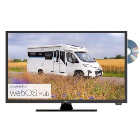 Gelhard GTV2456 LED Smart TV (webOS) mit DVD und Bluetooth DVB-S2/C/T2 für 12V u. 230Volt WLAN Full HD