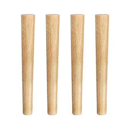 WYRMB Massivholz-Lackfarbene Möbelbeine, Esszimmerstuhl-Schrankfüße, Sofabeine, Couchtischbeine, 8–70 cm, 4er-Set, mit Zubehör, für TV-Schrank, Schreibtisch, Kleiderschrank (Holz 50 cm/19,7 Zoll)