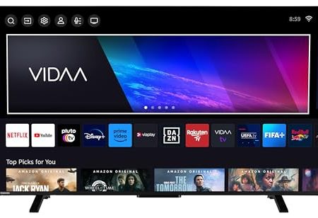Toshiba 55QV2363DAW 55 Zoll QLED Fernseher/VIDAA Smart TV (4K UHD, HDR Dolby Vision, Triple-Tuner, Bluetooth, Dolby Audio)
