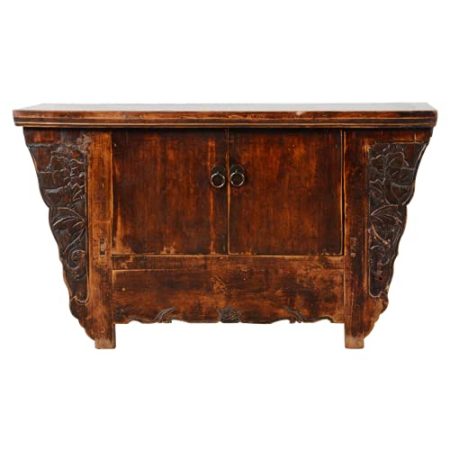 Fine Asianliving Antiker Chinesischer TV Lowboard Handgeschnitzt B97xT39xH63cm Chinesischer TV Schrank China Oriental Asiatique Fernsehschrank TV Regal TV Tisch TV Möbel TV Board