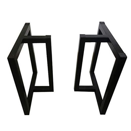 Industrielle Tischbeine aus Eisen, 2 Stück, robuste Metall-Tischbeine für DIY-Möbelprojekte, rustikale Dekoration, Bankbeine, 68 cm Höhe, schwarz, 80 cm und 40 cm