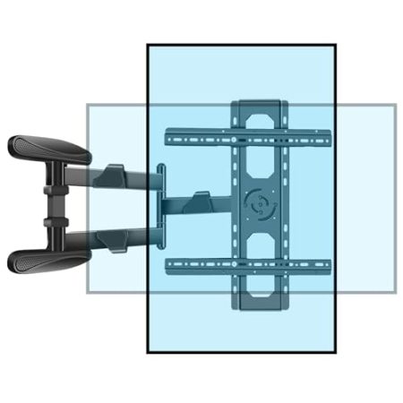 HILLPORT TV Wandhalterung Schwenkbar Fernseher 40-80 Zoll, 90° Verstellbare Halterung Schwenk Neigbare mit 820mm Extra Langem Arm für TV Bildschirme bis zu 50kg, MAX VESA 600x500mm DY4080