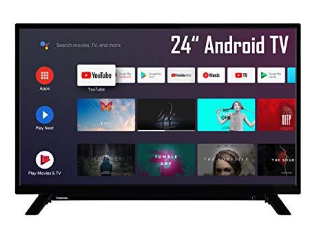 Toshiba 24WA2063DAX 24 Zoll Fernseher / Android TV (HD-ready, Smart TV, Play Store & Google Assistant, Triple-Tuner, Bluetooth)