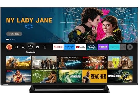 Toshiba 43 Zoll Fernseher Fire TV (4K UHD Smart TV, HDR Dolby Vision, Triple-Tuner, Alexa Built-In, Sound by Onkyo) 43UF3F63DAZ