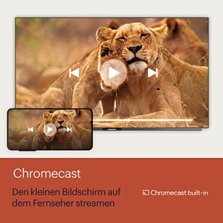 Grundig 43 GUB 7340 Fernseher 43 Zoll (126cm) LED TV, Google TV, Google Chromecast, 4K UHD, Dolby Vision, HDR10+, Micro Dimming Engine, Magic Fidelity, Bluetooth, Smart TV, Schwarz
