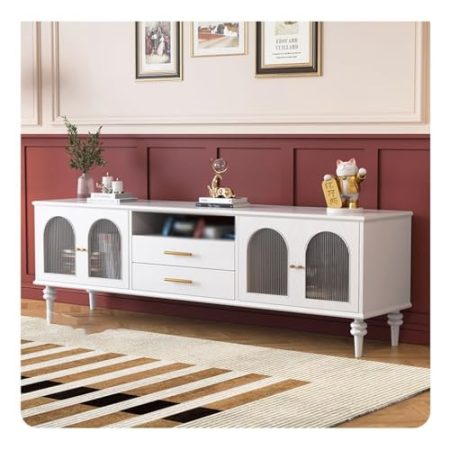 FCYNNV TV Schrank Tv-Ständer für Schlafzimmer, Retro-Fernsehschrank aus Massivholz, Wohnzimmer-Enteinment-Center, Zuhause, einfacher audiovisueller Schrank, Lagerschrank, Wohnzimmermöbel