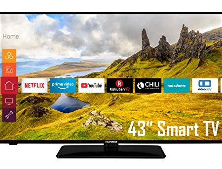Telefunken D43F551N1CW 43 Zoll Fernseher (Full HD, Triple Tuner, Smart TV, Works with Alexa)