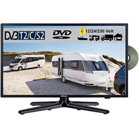 Gelhard GTV2282PBT LED 22 Zoll Wide Screen TV DVD DVB/S/S2/T2/C 12/24/230 Volt
