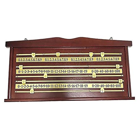 Hölzerne Billard-Anzeigetafel, an der Wand montierter Billard-Score-Recorder, Billard-Zubehör für Home Club Supplies, für Snooker-Basketball-Basketball-Tennis-Sport-Baseball-Recorder