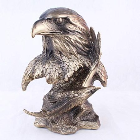 ZTIANEF Statue Statuen Hauptdekorationen Kreative Silberadler Schmuck Harz Kunsthandwerk Andenken Wohnzimmer Tv-Schrank Desktop Wohnkultur Zubehör