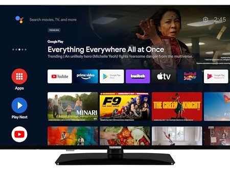 Telefunken Fernseher 43 Zoll Android Smart TV (4K UHD, HDR, Triple-Tuner, Bluetooth, Dolby Atmos) D43U750X2CWI