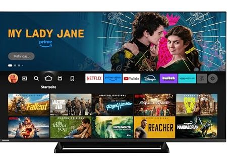 Toshiba 50 Zoll Fernseher Fire TV (4K UHD Smart TV, HDR Dolby Vision, Triple-Tuner, Alexa Built-In, Sound by Onkyo) 50UF3F63DAZ