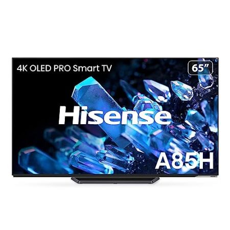 Hisense 65A85H OLED 164cm (65 Zoll) Fernseher, 4K, HDR, Dolby Vision IQ & Atmos, IMAX Enhanced, Filmmaker Mode, 120Hz, Alexa Built-in, Google Assistant, Game Mode Pro, DTS Virtual X, anthrazit [2022 ]