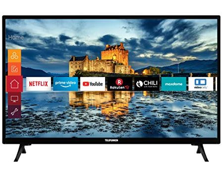 Telefunken XF32J511 32 Zoll Fernseher (Smart TV inkl. Prime Video / Netflix / YouTube, Full HD, Works with Alexa, Triple-Tuner) [Modelljahr 2021]