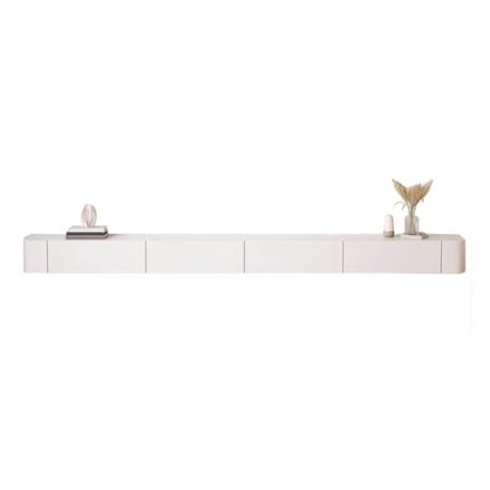 Hängender TV-Schrank aus Massivholz, Wohnzimmer, Schlafzimmer, Aufbewahrungsschrank, kleine Wohnung, Wandmontage, TV-Schrank (200 cm)