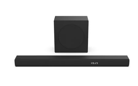 Hisense HS3100 3.1 Kanal Soundbar mit kabellosem Subwoofer, 480W, Dolby Audio, Bluetooth, HDMI ARC/Optical/AUX/USB, Schwarz