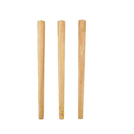 Generisch 3er-Set Tischbeine aus massivem Holz, konische Möbelfüße, runde Gummiholz-Ersatzmöbelbeine, Holz-Esstischbeine, TV-Schrank, Couchtisch, Computertischbeine mit Zubehör