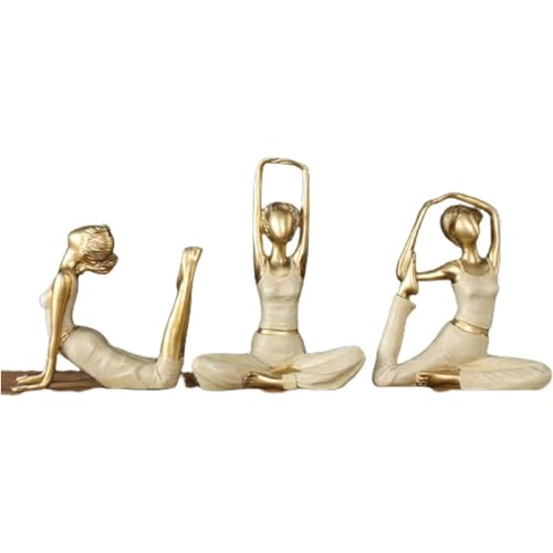 Exquisites Design Kreative Statue Yoga Form Moderne Kunst Hause Regal TV Schrank Wein Schrank Nachttisch Dekor Desktop Dekoration Zubehör Kunstwerk