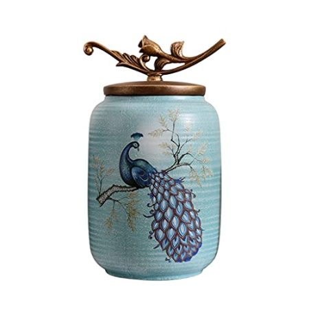 zxb-shop Desktop-Dekoration Desktop Dekoration Ornamente TV Kabinett des Desktops Home Zubehör Wohnzimmer Keramik Retro Aufbewahrungsgefäß Ornamente Inhaber Desktop Offic Decor (Size : B)