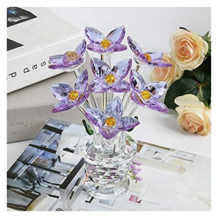 jbshop Desktop Dekoration Kristallblume Wohnzimmer TV-Kabinett Kreative kleine Möbel für Freundin Geburtstagsgeschenke Büro-Handwerk Zubehör Wohnkultur Produkte (Color : E)