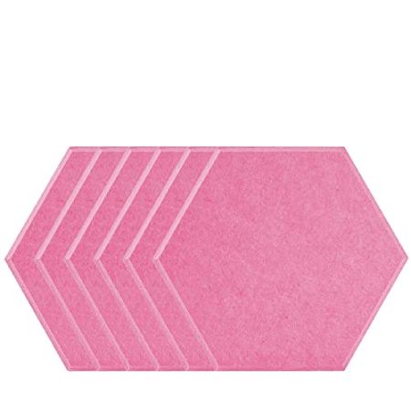 6 STÜCKE Schalldichte Wandaufkleber Schallabsorbierende Wandaufkleber Familie Schlafzimmer Studio Schalldichte Dekoration Zubehör-Pfirsich_1.0cm Hohe Dichte