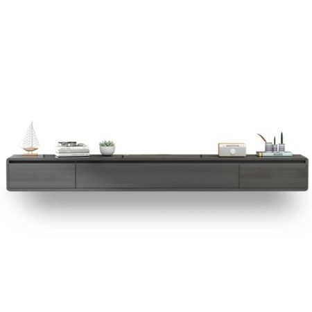 TV Schrank Hängend Holz 140 cm Platz Sparen mit Schublade Fernsehschrank, Moderner Fernsehschrank Hängeschrank für Wohnzimmer, Schlafzimmer(Gray)